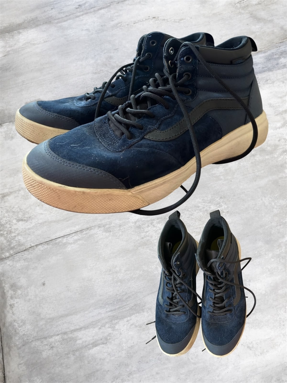 Vans Men's Navy High-Top Casual Sneakers - Lace-Up Comfort